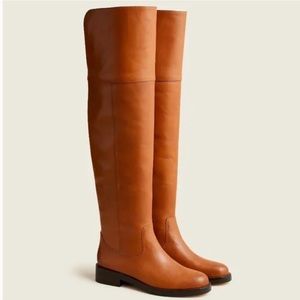 J crew leather over the knee riding boots